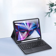 Pouzdro + klávesnice iPad Pro 11 2022/2021/2020/2018 / do iPad Air 10.9 4 2020 / 5 2022, Dux Ducis Magnetic, černé