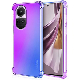 Pouzdro pro Oppo Reno 10 / 10 Pro, Gradient Dropproof, Fialová / modrá