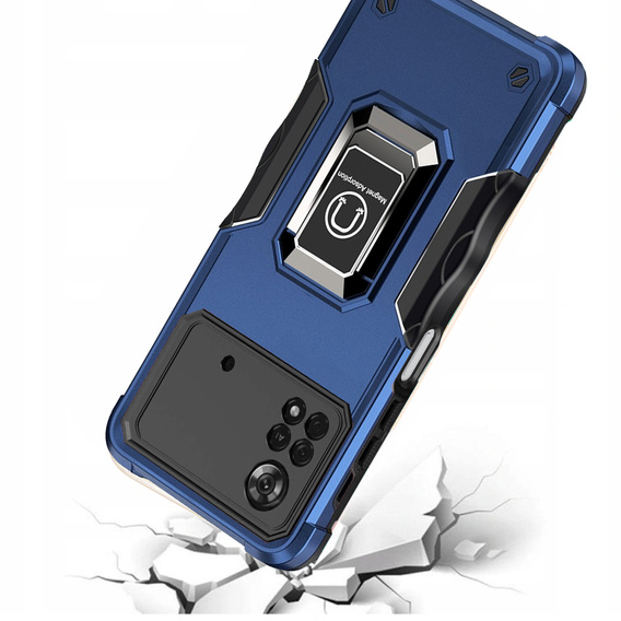 Pouzdro pro Xiaomi Poco X4 Pro 4G, Dual-Layer Armor, modré