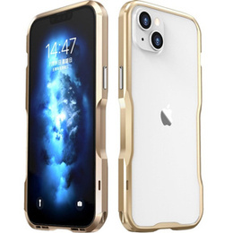 Pouzdro LUPHIE pro iPhone 14 Plus, Armor Bumper, zlaté