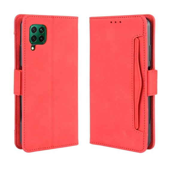 Klopové pouzdro pro Huawei P40 Lite, Card Slot, červené