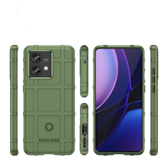 Pouzdro pro Motorola Edge 40 Neo, Rugged Shield, zelené