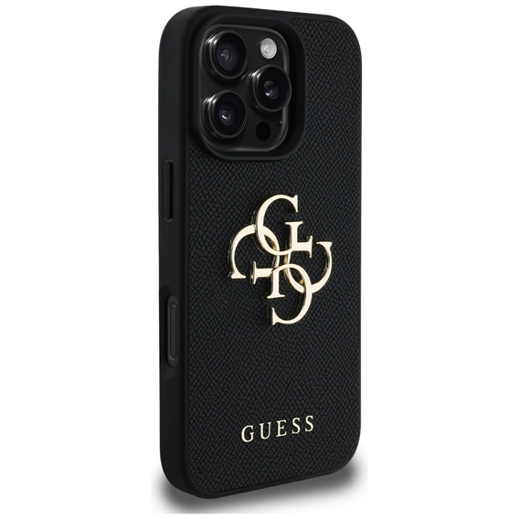 Pouzdro GUESS Grained Big 4G and Classic Logo pro iPhone 16 Pro