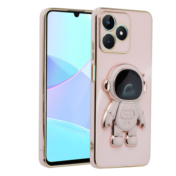 Pouzdro pro Realme C51, Astronaut, růžové