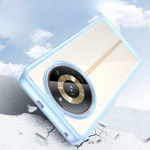 Pouzdro pro Realme 11 Pro 5G / 11 Pro+ 5G, Fusion Hybrid, transparentní / modré