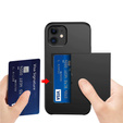 Pouzdro pro iPhone 11, Sliding Card Holder, černé