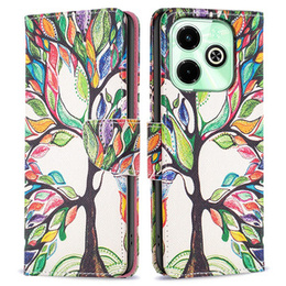 Klopové pouzdro pro Infinix Hot 40i, Wallet, Tree of Life