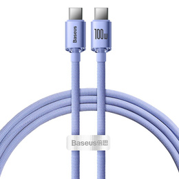 Baseus Crystal Shine kabel USB-C – USB-C 100 W pro zařízení s portem USB-C