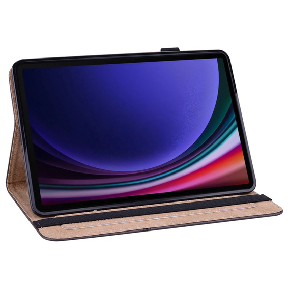 Pouzdro pro Samsung Galaxy Tab S10 Lite / S10 FE / S9 FE / S9, Classic, s prostorem pro stylus, černé