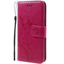 Klopové pouzdro pro iPhone 7/8/SE 2020/SE 2022, Butterfly, růžové