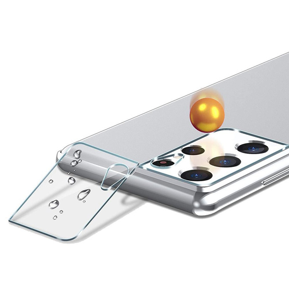 Tvrzené sklo na fotoaparát pro Samsung Galaxy S21 Ultra, průhledné