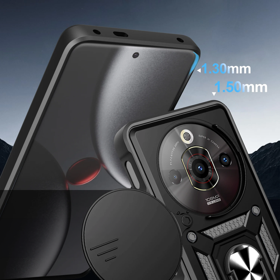 Pouzdro pro Xiaomi Poco F7 5G, CamShield Slide, černé