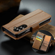 CASEME Litchi Peněženkové flipové pouzdro pro Samsung Galaxy Z Fold7 5G