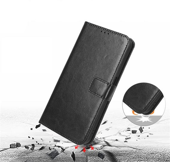 Pouzdro s klopou Crazy Horse Wallet pro OnePlus 15R