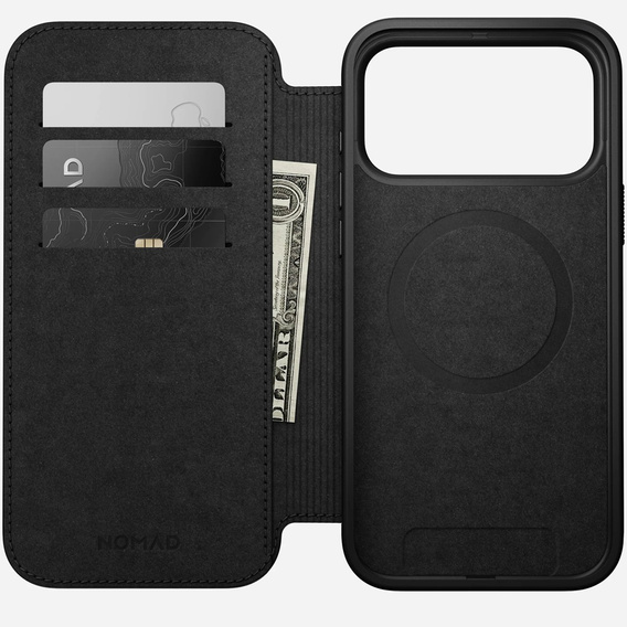 Pouzdro Nomad pro iPhone 17 Pro Max, Modern Leather Folio, hnědé