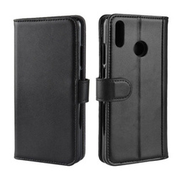 Flipové pouzdro Split Leather Wallet pro Huawei Honor 8X, Split Leather Wallet, černé