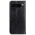 Klopové pouzdro pro Google Pixel 10 Pro XL / 9 Pro XL, s kapsou, kůže, černé
