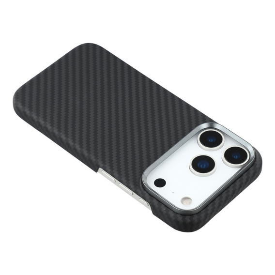 Pouzdro pro iPhone 17 Pro, Carbon Fiber, pro MagSafe, černé