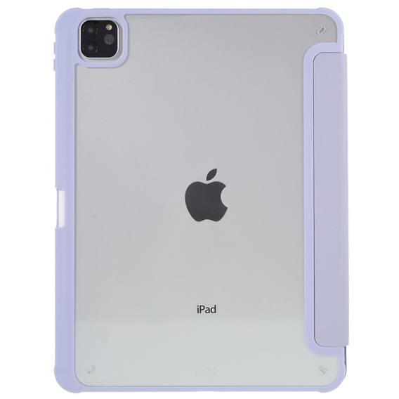Pouzdro pro iPad Pro 11 2022 / 2021 / 2020 / 2018, Smartcase Hybrid, se slotem na stylus, fialové