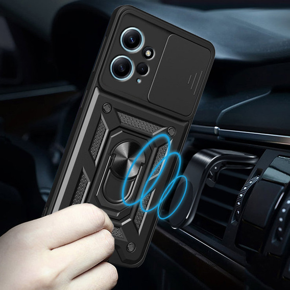 Pouzdro pro Xiaomi Redmi Note 12 4G, CamShield Slide, černé