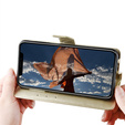 Klopové pouzdro pro Motorola Moto G85, Crazy Horse Wallet, zlaté