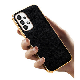 Pouzdro pro Samsung Galaxy A53 5G, Cowhide Leather, černé