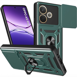 Pouzdro pro Oppo A5 Pro 5G, CamShield Slide, zelené