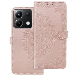 Klopové pouzdro pro Xiaomi Poco X6 5G, Mandala, růžové rose gold