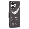 Klopové pouzdro pro Infinix Hot 30, Wallet, Don't Touch My Phone, černé