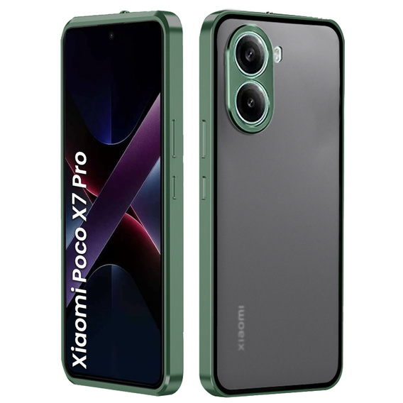 Pouzdro pro Xiaomi Poco X7 Pro 5G, Frame Case, zelené