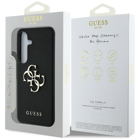 Pouzdro GUESS Grained Big 4G Logo pro Samsung Galaxy S25
