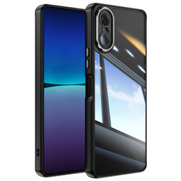 Pouzdro pro Sony Xperia 10 VI, Fusion Hybrid, s ochranou fotoaparátu, transparentní / černé