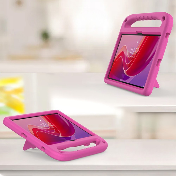 Dětské pouzdro pro Lenovo Tab TB311FU, dětské pouzdro s rukojetí, růžové