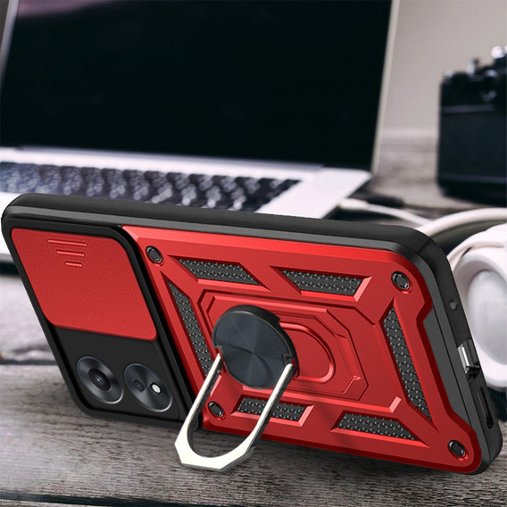 Pouzdro pro Oppo A78 5G, CamShield Slide, červené