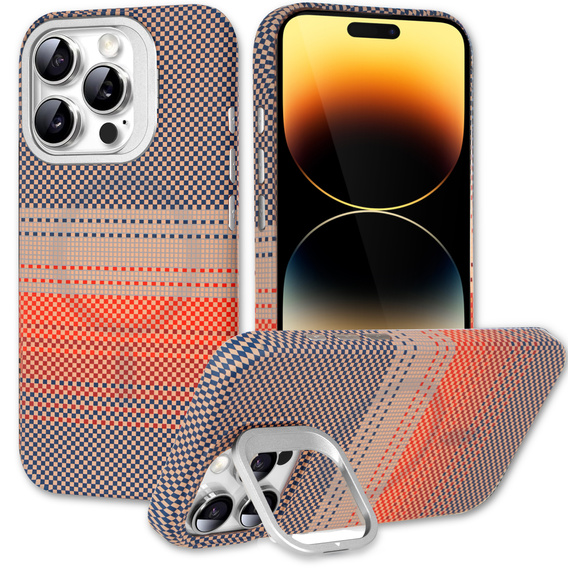 Pouzdro iPhone 14 Pro, Frame Kickstand, pro MagSafe, Sunset Grey
