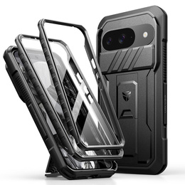 Pancéřové pouzdro pro Google Pixel 9a, Dexnor Full Body (Two Frames), černé