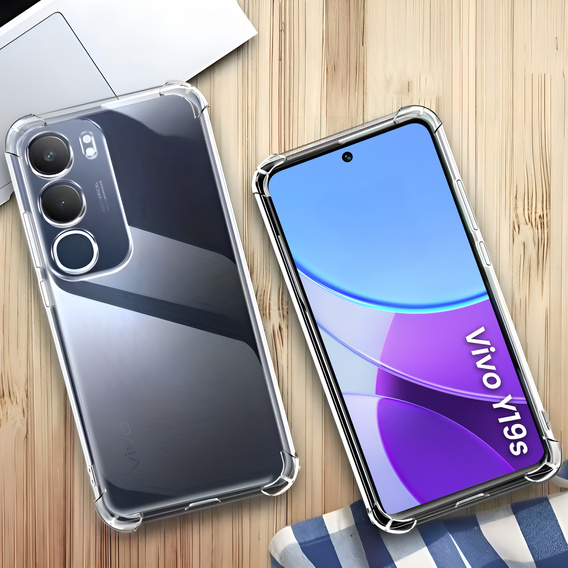 Pouzdro pro Vivo Y19s, Dropproof, průhledné