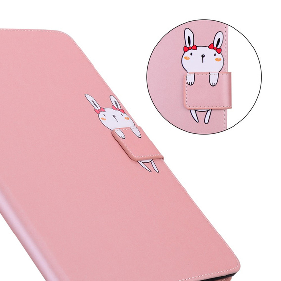 Pouzdro pro Lenovo Tab M10 Plus 10.6 Gen 3, s klopou, animal, růžové