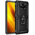 Pancéřové pouzdro pro Xiaomi Poco X3 NFC, Nox Case Ring, černé