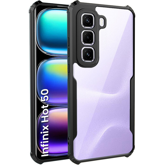 Pouzdro pro Infinix Hot 50 4G, AntiDrop Hybrid, černé