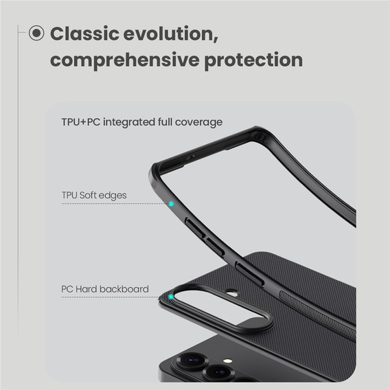 Pouzdro NILLKIN Frosted Shield Pro MagSafe pro Samsung Galaxy S26 Plus, černé