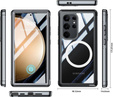 Pouzdro pro Samsung Galaxy S24 Ultra, Shockproof, s fólií na displej, pro MagSafe, černé