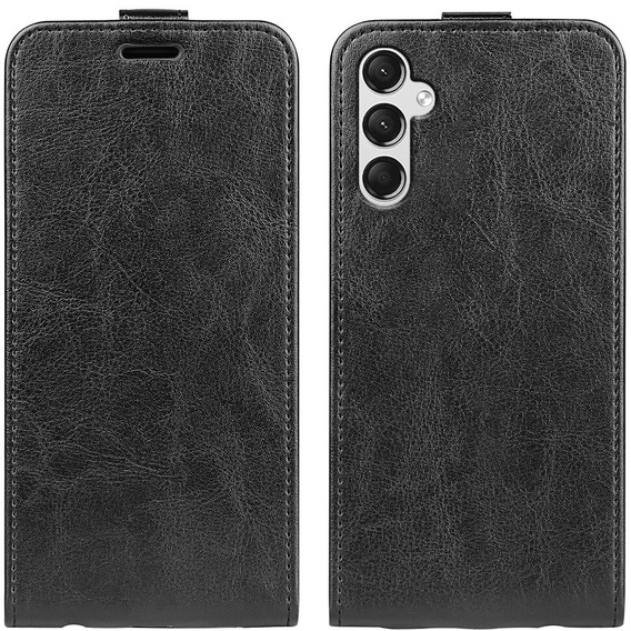 Klopové pouzdro pro Samsung Galaxy A25 5G, Flip, černé