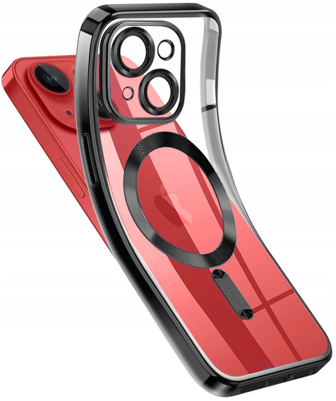 Pouzdro pro iPhone 13, Electro MagSafe, černé + sklo na displej