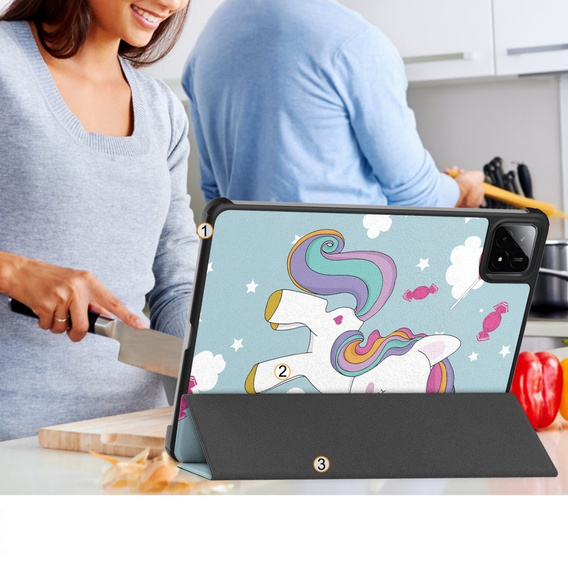 Pouzdro pro Xiaomi Pad 7 / 7 Pro, Smartcase, unicorn