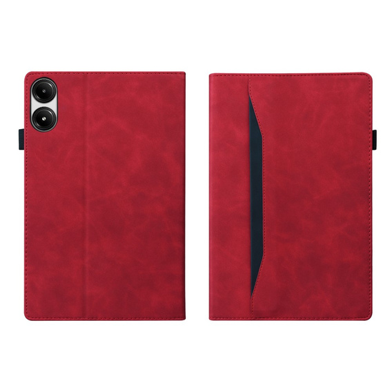 Pouzdro pro Xiaomi Redmi Pad Pro / Xiaomi Poco Pad, Classic, s prostorem pro stylus, červené