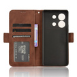 Klopové pouzdro pro Infinix Zero 30 5G, Card Slot, hnědé