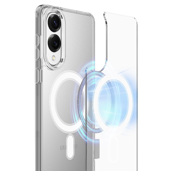 Pouzdro pro Samsung Galaxy S25 Edge, Fusion Hybrid, pro MagSafe, průhledné