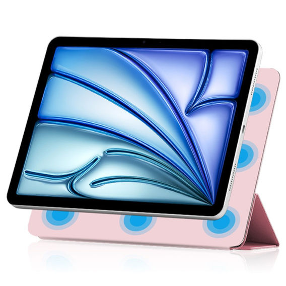 Pouzdro pro Apple iPad Air 11" 6 gen. 2024 (A2902, Magnetic smartcase, růžové