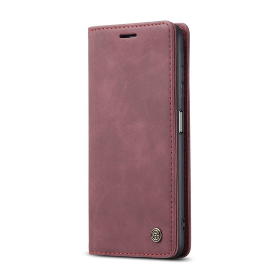Pouzdro CASEME pro Xiaomi Redmi Note 10 / 10S, Leather Wallet Case, kaštanové